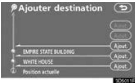 TOYOTA Tundra (2007-2009) Navigation et multimédia - Définir et supprimer une destination — Ajout des destinations - 3