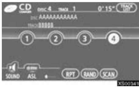 TOYOTA Tundra (2007-2009) Navigation et multimédia - Appuyez sur la touche "DISC-AUX" si les disques sont déjà situés dans le changeur. - 1