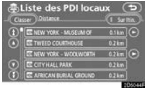 TOYOTA Tundra (2007-2009) Navigation et multimédia - Selectionnez les catégories PDI souhaitées et parmi celles de la liste et effleurez "OK". - 2