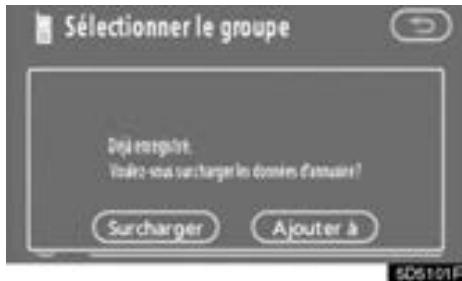 TOYOTA Tundra (2007-2009) Navigation et multimédia - - Transfert d'un numéro de téléphone - 3