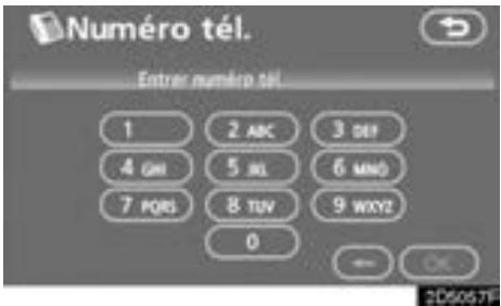 TOYOTA Tundra (2007-2009) Navigation et multimédia - - Recherche de la destination par "No. tel." - 1