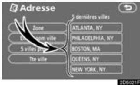 TOYOTA Tundra (2007-2009) Navigation et multimédia - SELECTION A PARTIR DES 5 DERNIERES VILLES - 1