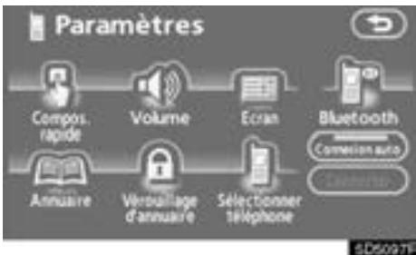 TOYOTA Tundra (2007-2009) Navigation et multimédia - Paramétrage d'annuaire - 1