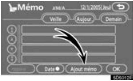 TOYOTA Tundra (2007-2009) Navigation et multimédia - — Ajouter un mémo - 1