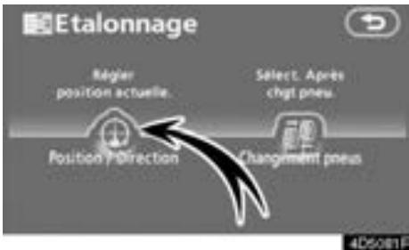 TOYOTA Tundra (2007-2009) Navigation et multimédia - ETALONNAGEDELAPOSITION/DIRECTION - 1