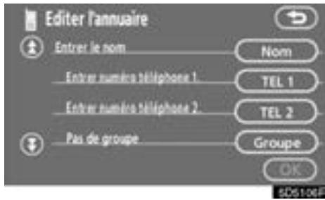 TOYOTA Tundra (2007-2009) Navigation et multimédia - - Transfert d'un numéro de téléphone - 8