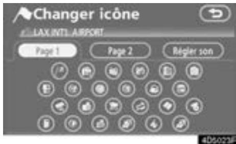 TOYOTA Tundra (2007-2009) Navigation et multimédia - Pour changer une "Icône" - 1