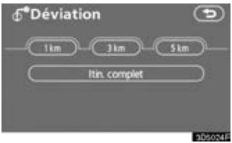 TOYOTA Tundra (2007-2009) Navigation et multimédia - — Paramétrage de détour - 3