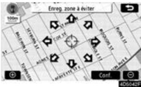 TOYOTA Tundra (2007-2009) Navigation et multimédia - — Enregistrement d'une zone à éviter - 3
