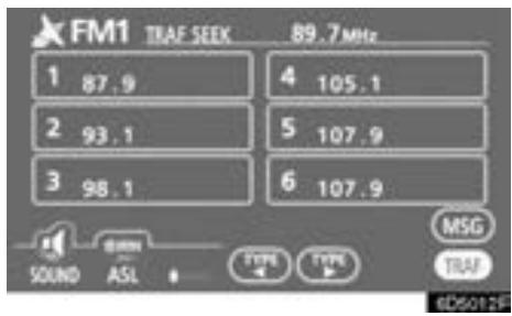 TOYOTA Tundra (2007-2009) Navigation et multimédia - "MSG" (MESSAGE) - 1