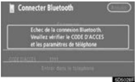 TOYOTA Tundra (2007-2009) Navigation et multimédia - — Déclarer un téléphone Bluetooth® - 8