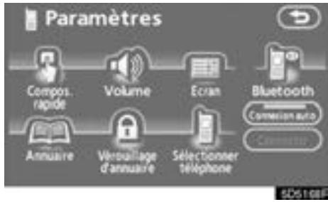 TOYOTA Tundra (2007-2009) Navigation et multimédia - — Régler un téléphone Bluetooth® - 2