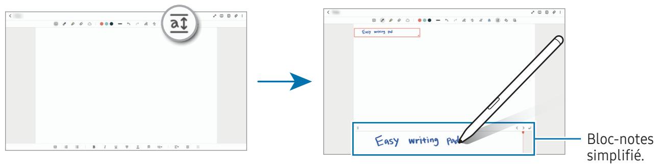 SAMSUNG SMX816BZAAEUB - Utiliser le bloc-notes simplifié - 1