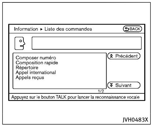 INFINITI QX70 (20178) - Afficher la liste des commandes - 3
