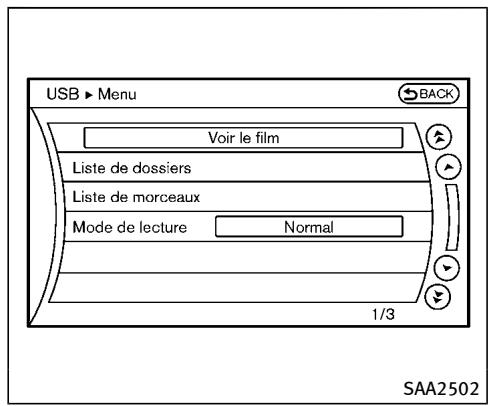 INFINITI QX70 (20178) - Texte (modèles sans système de navigation) : - 1