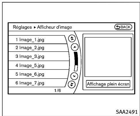 INFINITI QX70 (20178) - Réglages CAMERA (modèles sans système de navigation) - 1