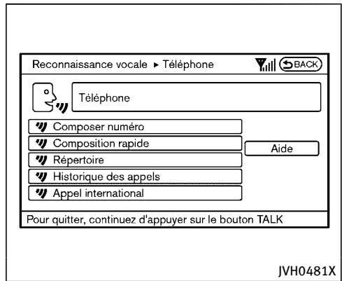 INFINITI QX70 (20178) - Examples de commandes vocales - 2