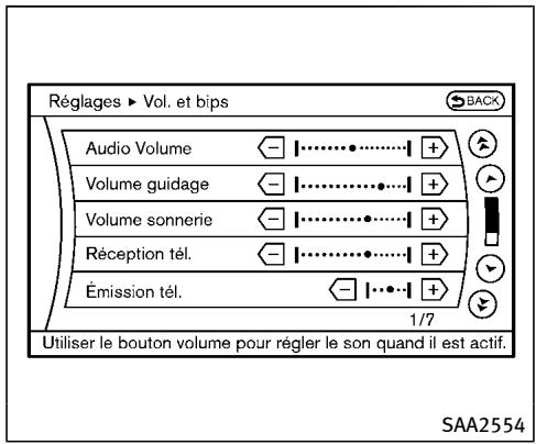 INFINITI QX70 (20178) - Réglages Bluetooth (modèle avec système de navigation) - 1