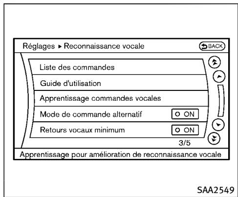 INFINITI QX70 (20178) - Envoyer des chiffres en utilisant la tonalité : - 1