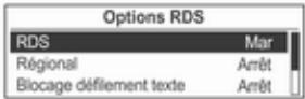 OPEL Mokka Phase 1 (2013-2016) Guide de l'infotainment - Configurer le RDS - 3