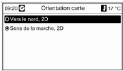 OPEL Mokka Phase 1 (2013-2016) Guide de l'infotainment - Options de carte - 1