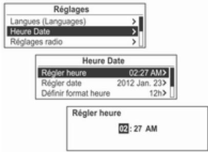 OPEL Mokka Phase 1 (2013-2016) Guide de l'infotainment - Heure Date - 1