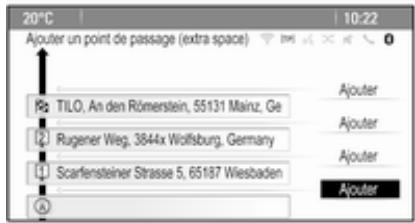 OPEL Mokka Phase 1 (2013-2016) Guide de l'infotainment - Ajout de points de passage - 1