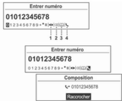 OPEL Mokka Phase 1 (2013-2016) Guide de l'infotainment - Appel par saisie de numero - 4