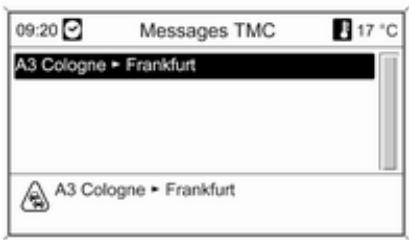 OPEL Mokka Phase 1 (2013-2016) Guide de l'infotainment - Messages TMC - 1