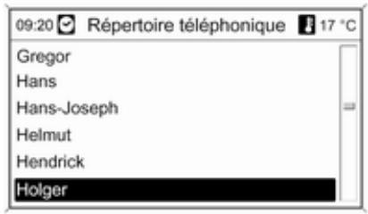 OPEL Mokka Phase 1 (2013-2016) Guide de l'infotainment - Répertoire téléphonique - 2