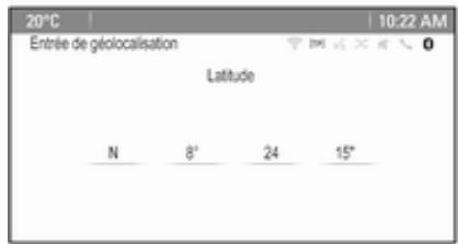 OPEL Mokka Phase 1 (2013-2016) Guide de l'infotainment - Latitude / Longitude - 1