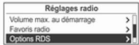 OPEL Mokka Phase 1 (2013-2016) Guide de l'infotainment - Activer / désactiver le RDS - 1