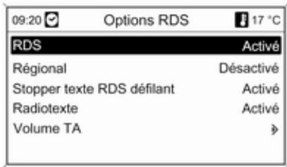OPEL Mokka Phase 1 (2013-2016) Guide de l'infotainment - Configurer le RDS - 1