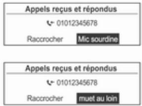 OPEL Mokka Phase 1 (2013-2016) Guide de l'infotainment - Prise d'appels - 2