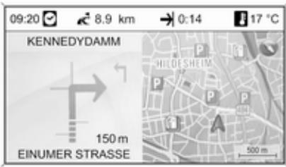 OPEL Mokka Phase 1 (2013-2016) Guide de l'infotainment - Informations en haut de I'ecran - 1
