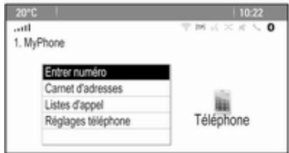 OPEL Mokka Phase 1 (2013-2016) Guide de l'infotainment - Menu principal Telefone - 1
