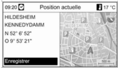 OPEL Mokka Phase 1 (2013-2016) Guide de l'infotainment - Informations de position actuelles - 1