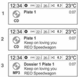 OPEL Mokka Phase 1 (2013-2016) Guide de l'infotainment - Lecteur de disques CD/MP3 - 1