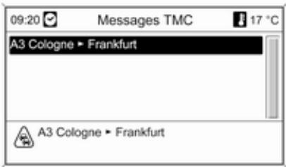 OPEL Mokka Phase 1 (2013-2016) Guide de l'infotainment - Messages TMC - 1