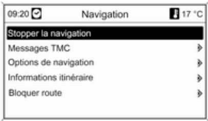 OPEL Mokka Phase 1 (2013-2016) Guide de l'infotainment - Fonctions de guidage d'itinéraire actif - 1