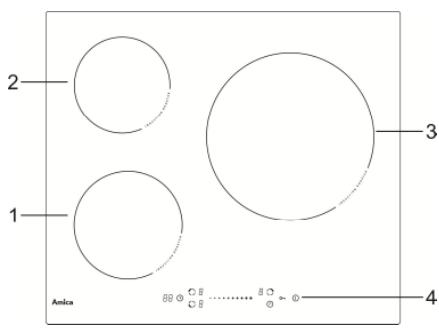 AMICA AI3537 - Utilisation des touches sensitives - 4