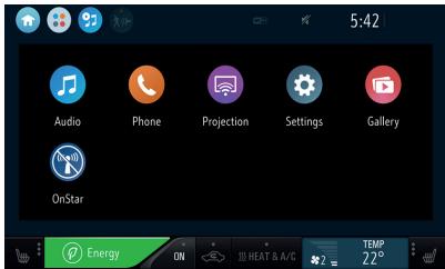 OPEL Adam (2013-2019) Guide rapide IntelliLink-e - Écran d'aperçu des applications - 1