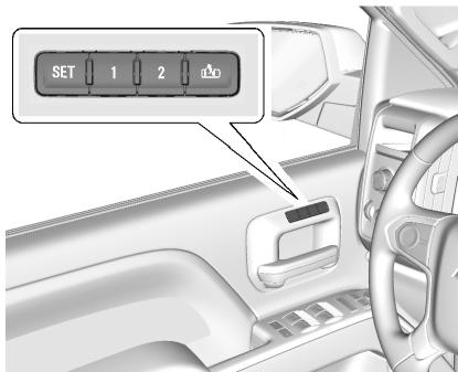 CHEVROLET Silverado (2015) - Fonctions de mémorisation - 1