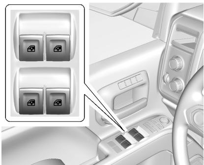CHEVROLET Silverado (2015) - Glaces électriques - 1