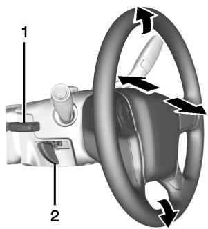 CHEVROLET Silverado (2015) - Volant telescopique inclinable - 1