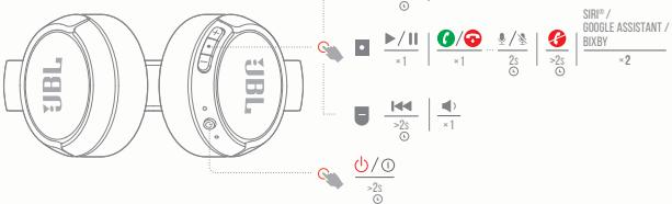 JBL TUNE510BT - BUTTON COMMAND - 1