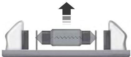 Lincoln MKS Phase 2 (2013-2016) - Remplacement de l'ampoule d'éclairage de la plaque d'immatriculation - 2