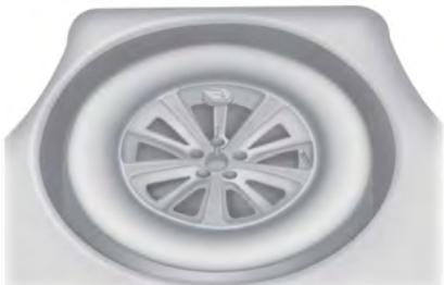 Lincoln MKS Phase 2 (2013-2016) - Rangement de la roue au pneu dégonflé - 2