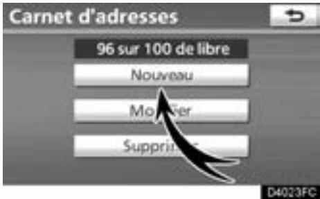 TOYOTA Venza (2010) - — Définition du "Carnet d'adresses" - 3