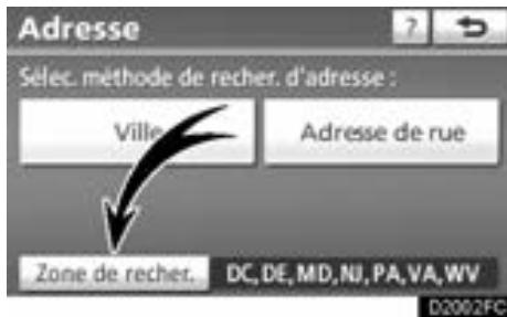 TOYOTA Venza (2010) - — Sélection de la zone de recherche - 1